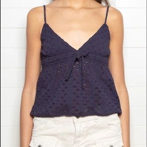 edith floral eyelet tank top - brandy melville